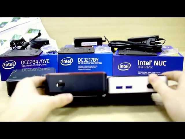 Unboxing Intel NUC Kits - DCCP847DYE, DC3217BY, D34010WYK