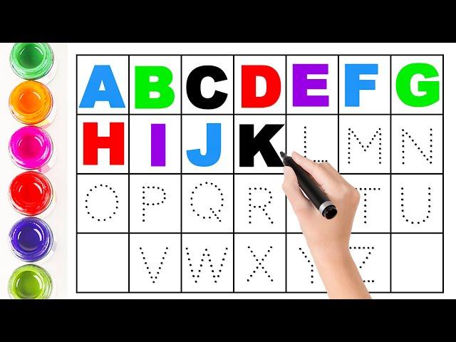 abcd, alphabets | a for apple b for ball | abc learning for toddlers | learn to write alphabet, kids