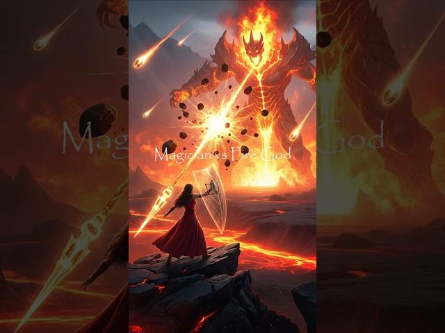 Magician vs Fire God  #battle #demon #duel #aiart #versus #avatar #aiartist