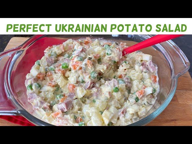 How To Make Olivye Potato Salad | Ukrainian Potato Salad | Russian Potato Salad | Olivier