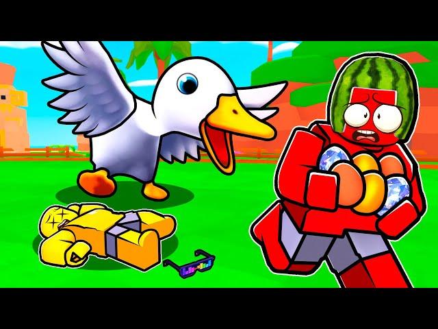 Feed a Giant Goose In Roblox...