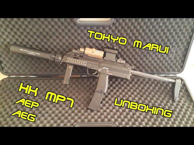 Tokyo Marui MP7 aep aeg unboxing and more