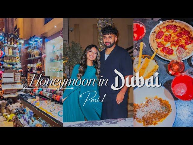 OUR HONEYMOON IN DUBAI! Part 1 | Missing Luggage, Exploring Souk Madinat, Staying at Jumeirah Beach!