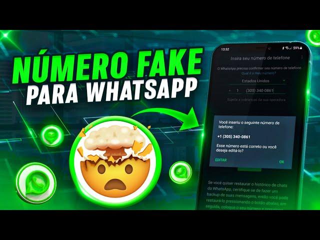 (SETEMBRO) COMO CRIAR NÚMERO FAKE PARA WHATSAPP SEM CHIP FÍSICO E RECEBER SMS (Número Virtual 2024)