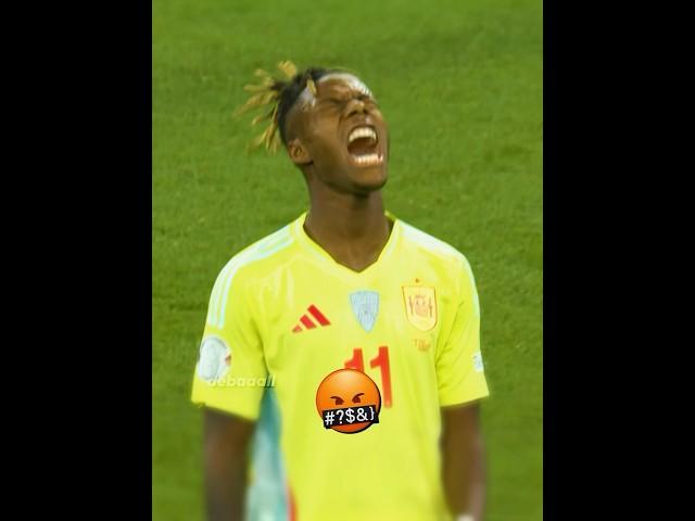 Nico Williams Unlucky Shots vs Portugal 