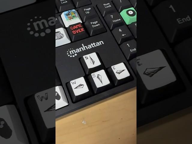 Arrow Keys into a  ️ #customkeyboard #artwork #satisfying