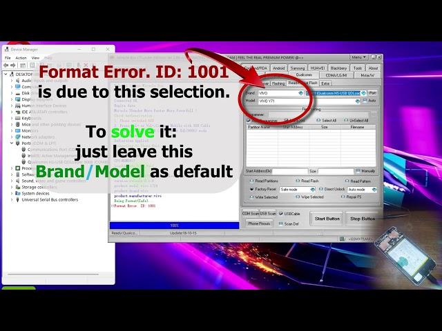  Y71 (1724) Pin, Pattern + FRP unlock  Format Error.ID: 1001 Miracle Box | DIY