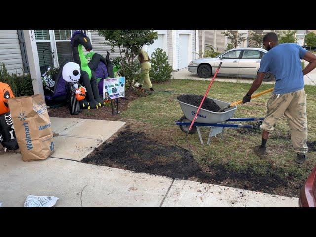 Seeding and Fertilizing My Lawn for Fall on My Day off