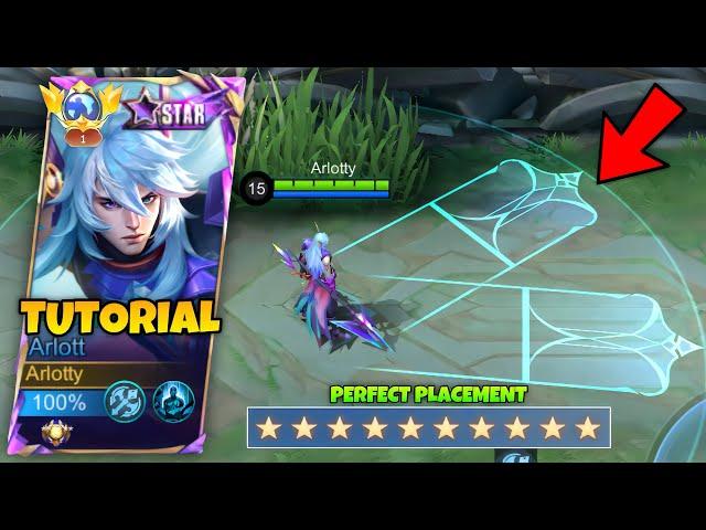 TOP GLOBAL ARLOTT 90% WINRATE SECRET TRICK FULL TUTORIAL 2024!! (New build & emblem arlott)