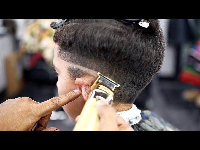 *FULL LENGTH* HAIRCUT TUTORIAL: STEP BY STEP MID FADE COMBOVER | HARD PART| BLOWDRY & STYLE