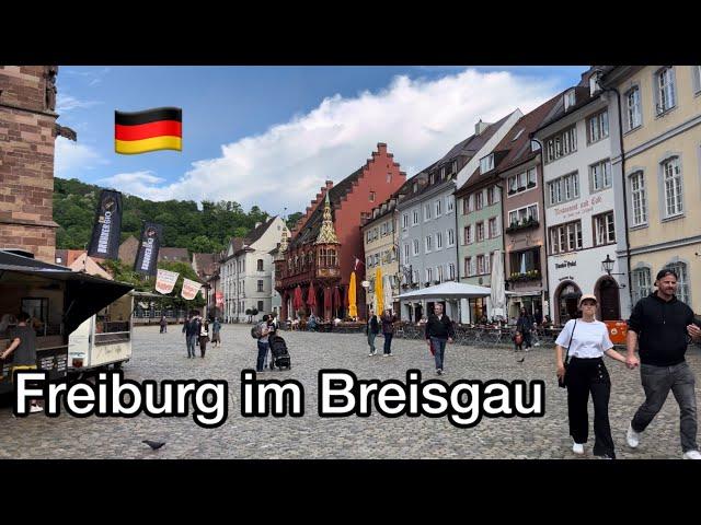 4K Freiburg im Breisgau Walking Tour (May 13, 2024) City Walk Germany 