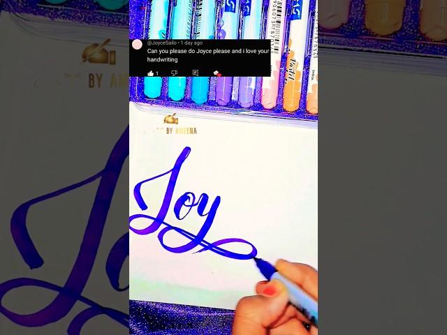 Lettering name "Joyce" #art #handletteringart #shortvideo