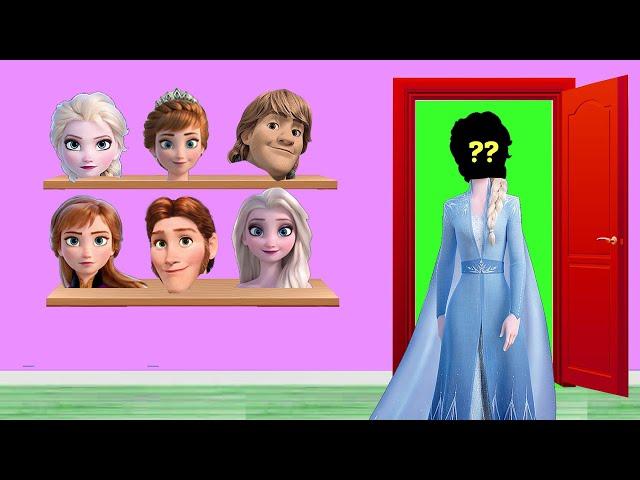 WRONG HEADS FROZEN ALL CHARACTER ELSA ANNA KRISTOFF