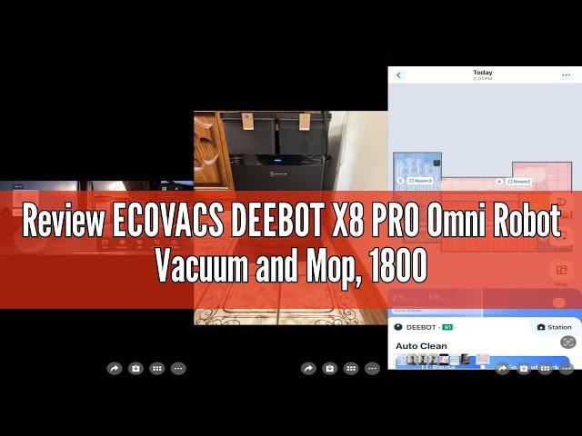 Review ECOVACS DEEBOT X8 PRO Omni Robot Vacuum and Mop, 18000Pa, OZMO Roller Instant Self-Washing Mo