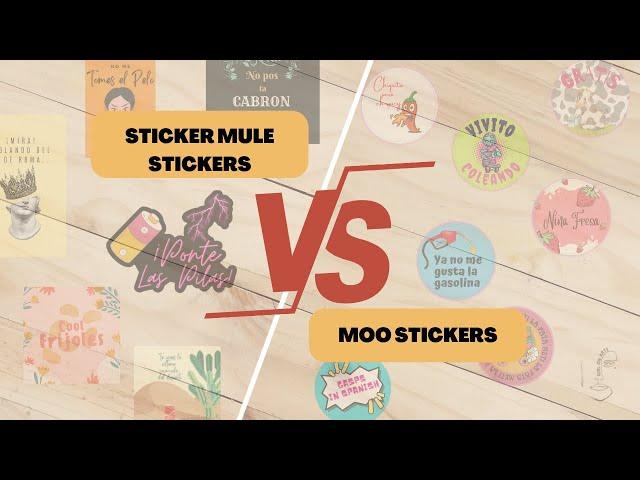 Stickers Comparison ~ Sticker Mule VS Moo. Search for Perfect Sticker Print on Demand Company!