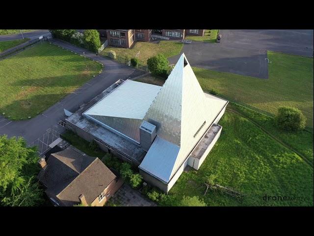 St. Michaels and All Angels, Woodchurch, Wirral. Drone flyaround