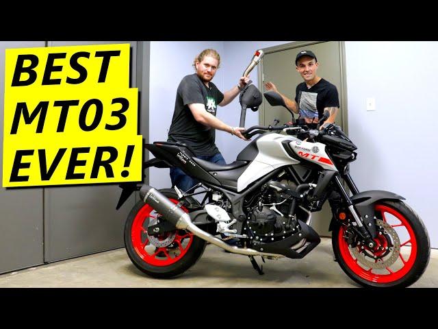 Yamaha MT03 FULL EXHAUST! Is it worth it?