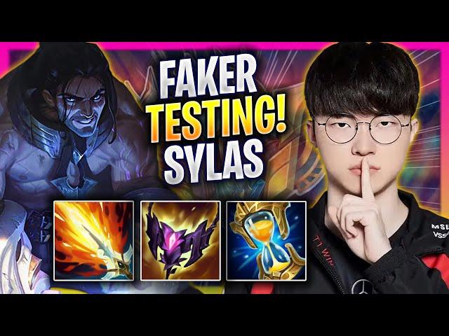 FAKER TESTING SYLAS IN KOREA SOLOQ! - T1 Faker Plays Sylas MID vs Smolder! | Season 2024