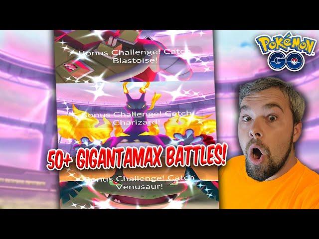 Over 50 Gigantamax Battles Won & I Got THESE! Amazing Shiny Luck!  (Pokémon GO)