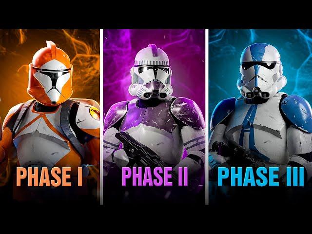 EVERY SINGLE Clone Trooper Armor Phase Explained!