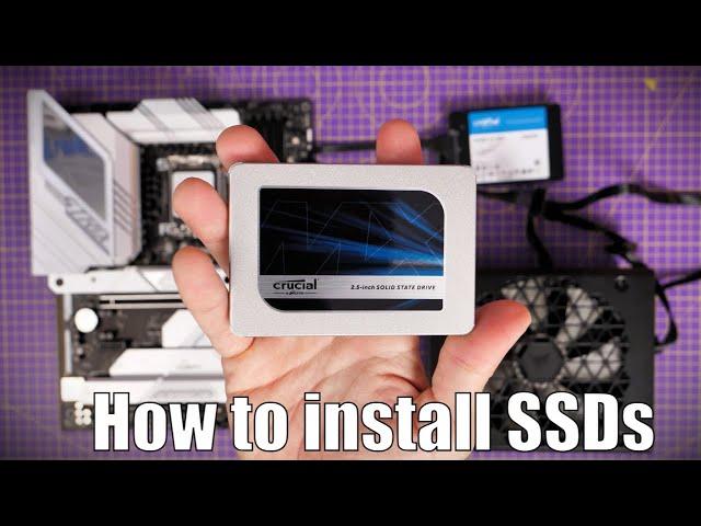 How to install 2.5 inch SSD and setup in Windows (featuring Crucial MX500 and BX500)