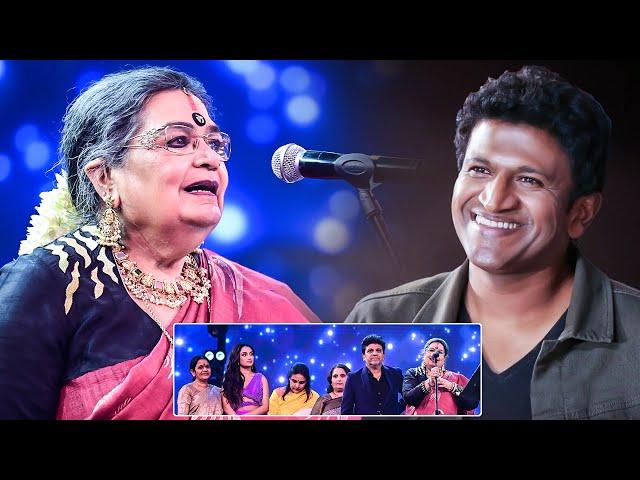 Pop singer Usha Uthup's heart-touching tribute to Puneeth Rajkumar at South Movie Awards