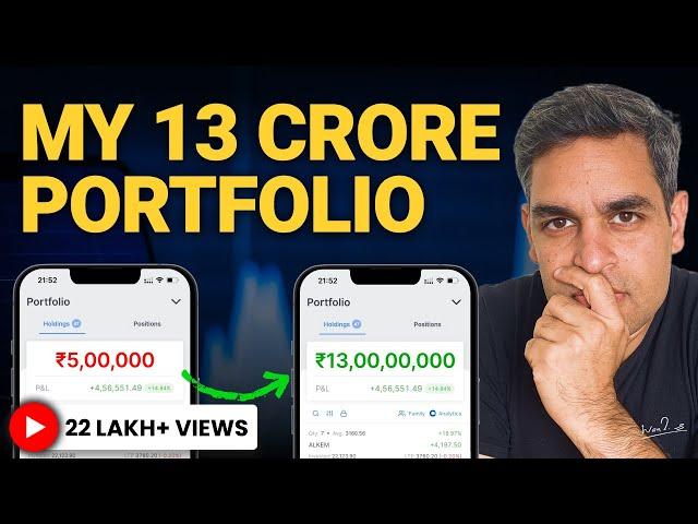 Building a Diversified Portfolio: My 13 Crore Journey | Investing for Beginners 2023 | Warikoo Hindi