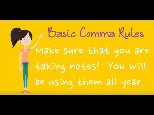 Basic Comma Rules