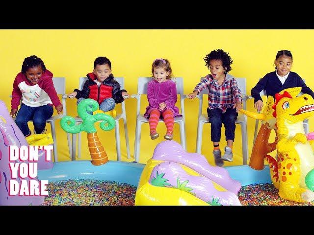 We Challenged Little Kids Not to Move! | Don't You Dare | HiHo Kids