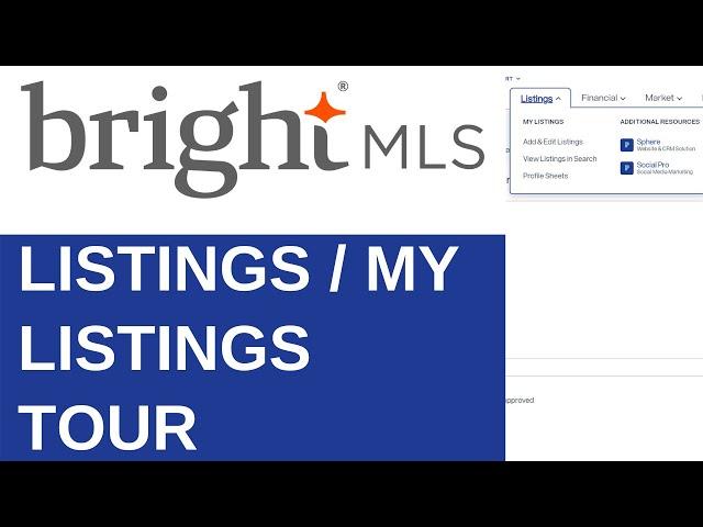 Listings / My Listings Tour | Bright MLS