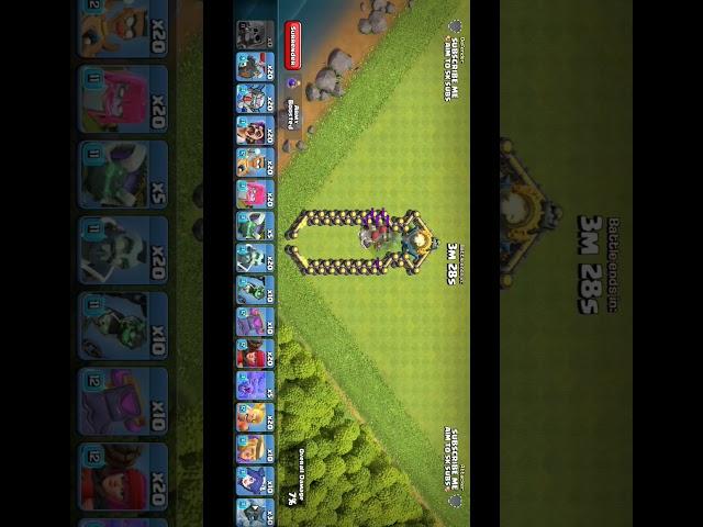 MULTI GEAR TOWER v/s EVENT TROOPS ️ #shorts #viral #gaming #trending #clashofclans #strategy