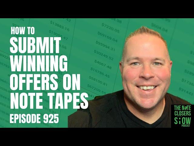 Mastering the Bid: How to Submit Winning Offers on Note Tapes