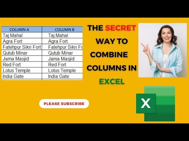 How to combine two columns in excel
