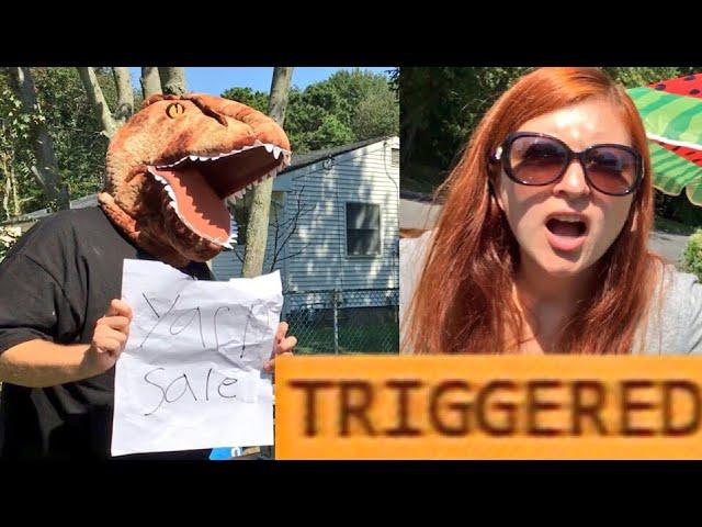 TRIGGERSAURUS YARD SALE FAIL! TOYSRUS SHOPPING FOR WWE TOYS FAN MEET UP!