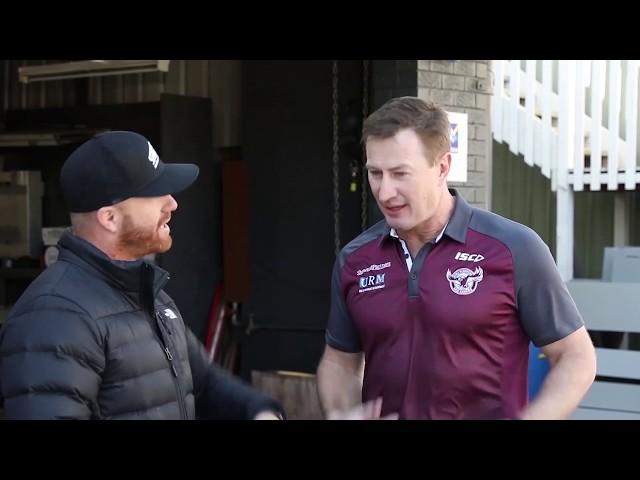 Leave it to Beaver! Steve Menzies from Manly Sea Eagles visits Prestige Roofing & Cladding Supplies