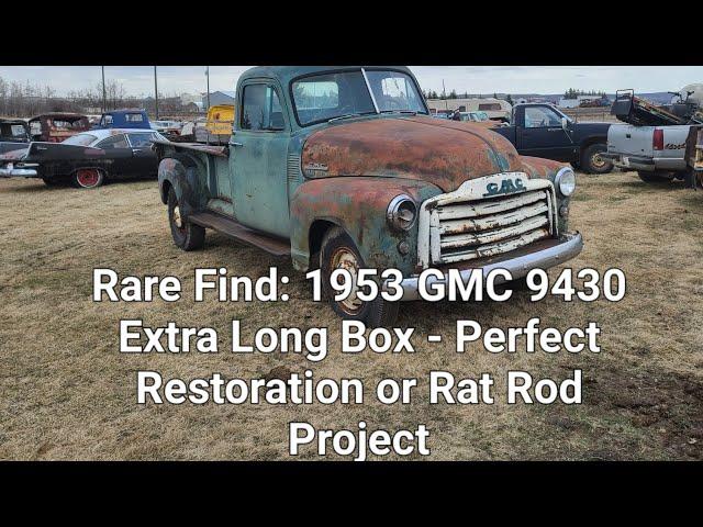 Rare Find: 1953 GMC 9430 Extra Long Box - Perfect Restoration or Rat Rod Project