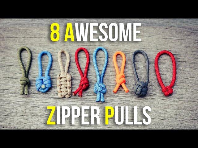 8 Awesome Paracord Zipper Pulls | Easy Zipper Pull Ideas