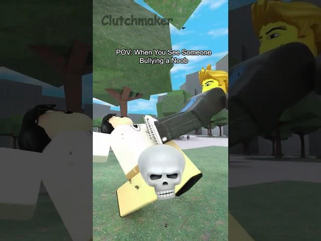 When You See Someone Bullying a Noob #shorts #short #roblox #funny #robloxmemes