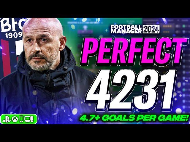 Want 4.7+ GOALS Per Game? My BEST 4231 FM24 Tactic! | Best FM24 Tactics