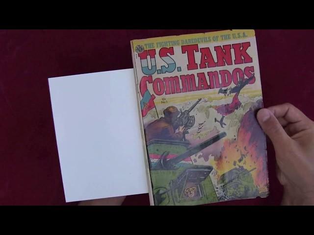 Reading Comics: U.S. Tank Commandos #1, Korean War, 1952, Avon, Kinstler, Chu F. Hing [ASMR]
