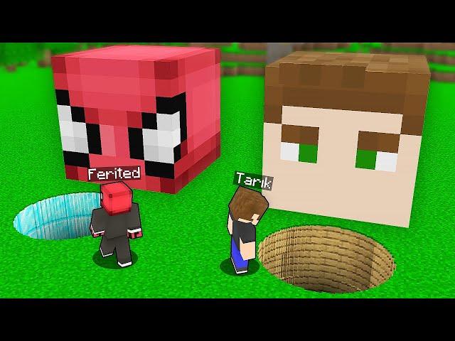 FERİTED VS TARIK KAFA ÇUKURU KAPIŞMASI - Minecraft