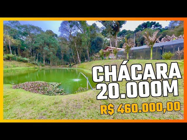 CHÁCARA 20.000m | CASA 3 QUARTOS | TANQUE | R$ 460.000