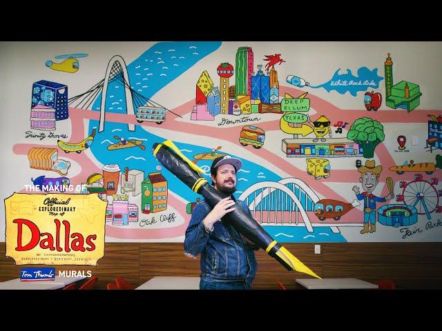 Official Exploredinary Map of Dallas for Tom Thumb Deep Ellum