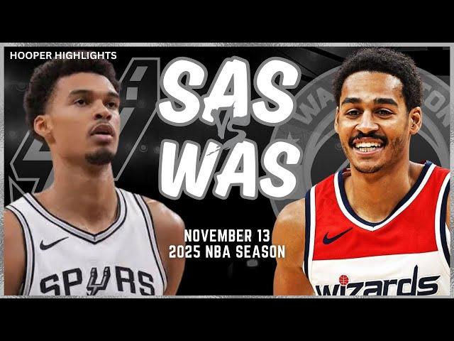 San Antonio Spurs vs Washington Wizards Full Game Highlights | Nov 13 | 2025 NBA Season