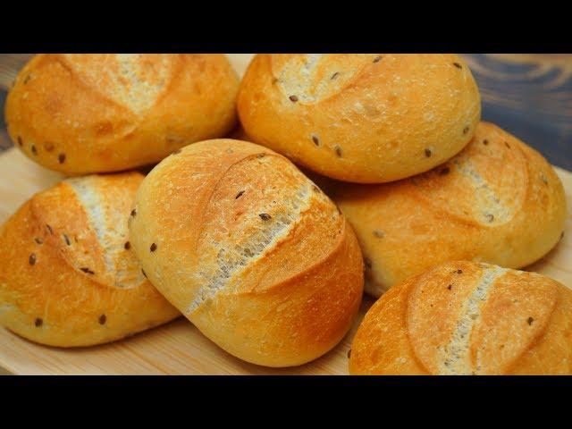 Soft crispy buns for breakfast! Easy recipe