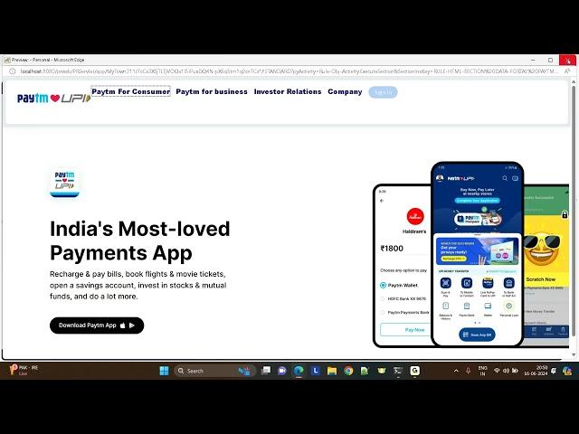 Paytm home screen built using Pega| How to build a portal in pega|Pega No coding to build.