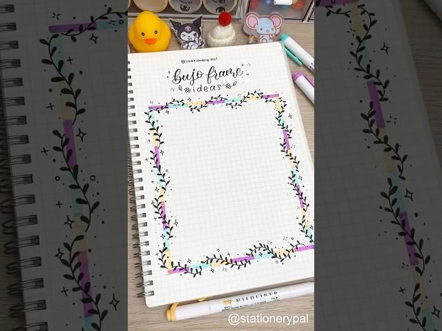 Try this wonderful bullet journal frame ideas! #shorts