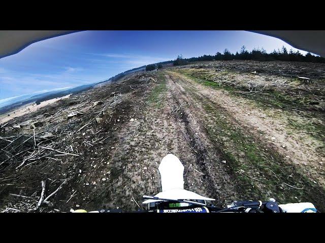 What happened to the TREES!?! - DIRT BIKE RIDING on TE300