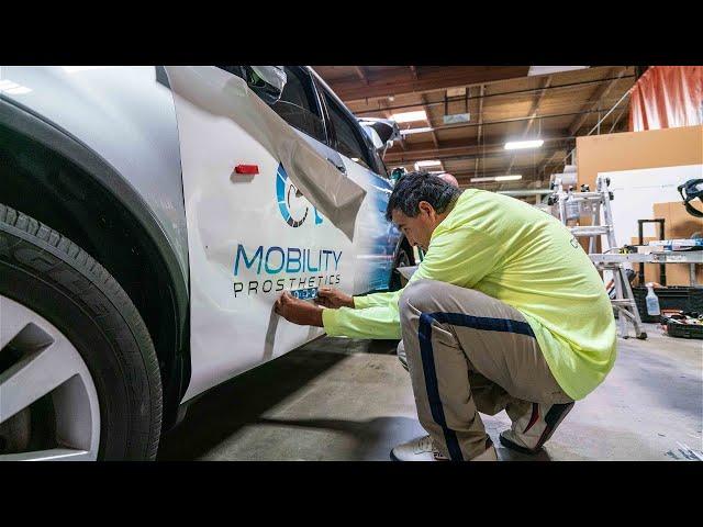 Vision Graphics in SLC installs wrap for 3D printing prosthetics company