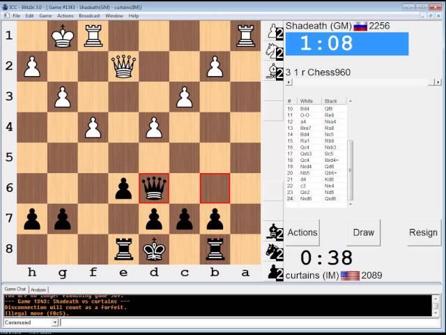 FischerRandom #3: IM Greg Shahade vs GM Andrey Devyatkin